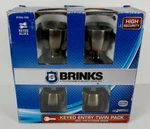 Brinks Keyed Entry Twin Pack Tulip Knob Antique Brass 2103-109. Fixed Price $14.00.
