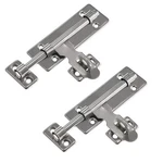 2 Set Heavy Duty Door Sliding Latch With Padlock Hole, 6 Inch Slide Bolt.... Fixed Price $15.05.