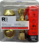 Reliabilt Deadbolt Gallo Polished Brass Keyed Entry Door Knob Combo. 105. Fixed Price $11.66.