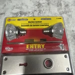 Defender Security Satin Nickel Keyed Mortise Entry Lock Set W/ Glass Knob E2496. Fixed Price $29.99.
