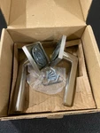 Emtek 5050HLOUS15RH Right-hand Dummy Door Lever Set W/ Square Rose Satin Nicke. Fixed Price $125.99.