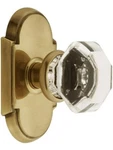 Emtek 8208OTUS7 Arched Rosette With Old Town Crystal Knobs Privacy In Antiqu. Fixed Price $189.38.