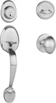 Dynasty Hardware COL-HER-100-15R Colorado Front Door Handleset, Satin Nickel. Fixed Price $29.99.