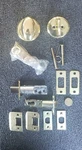 Schlage F59 605 Siena Single Cylinder Interior Pack, No Exterior Brass. Fixed Price $63.79.