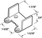 Prime-line 16104 White Nylon Pocket Door Slide Guide 1-15/16 X 3/4 In.. Fixed Price $7.06.