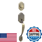J-series By Schlage Paris Exterior Front Entry Handleset Side Grip. Fixed Price $141.46.