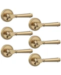 Amerdeco 6 Pack Champagne Bronze Privacy Door Handles, Inter.... Fixed Price $228.58.