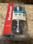 Kwikset Cove Satin Nickel Bed & Bath Round Knob Door Handle New Box 93001-871. Fixed Price $15.95.