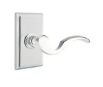 Emtek Cortina Door Lever Passage Regular Rosette Polished Chrome Left Hand. Fixed Price $64.99.
