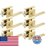 Haidms Gold Passage Door Handles Closet Zinc Alloy Brushed. Fixed Price $201.71.