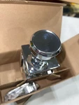Kwikset Maven Door Knob 97300-947, Chrome, Microban, Non-locking, Square Handle. Fixed Price $15.89.