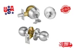 Vevor Satin Nickel Door Knob & Deadbolt Set 1-3/8"-1-3/4". Fixed Price $28.36.