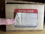 Nos Schlage Vintage D10S Ply 613 3/4 Backset. Fixed Price $35.00.