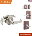 Solid Stainless Steel Leverage - Avery Push Button Privacy Satin Nickel. Fixed Price $36.09.
