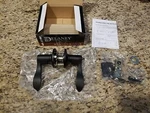 Delaney Entrance Keylock Logan Door Lever Handle, Matte Black *open-box/new*. Fixed Price $33.20.