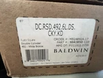 Baldwin Reserve DCRSD492 Double Cylinder Rustic Square Deadbolt White Bronze. Fixed Price $116.80.