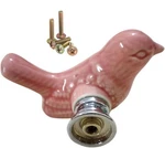 4PACK Pink Cute Bird Design Cabinet Door Knobs, Ceramic Drawer With Mou.... Fixed Price $19.57.