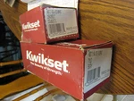 Kwikset Tylo Polished Brass Entry Knob & Double Cylinder Deadbolt Combo Pack New. Fixed Price $29.99.