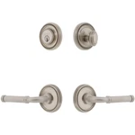 Grandeur Soleil Rosette Entry With Lever Satin Nickel Rh 897166. Fixed Price $346.50.