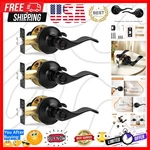 Matte Black Wave Style Bed/bath Door Levers, Privacy Interior Doo.... Fixed Price $83.19.