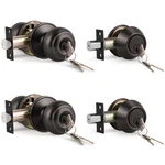 Knobwell 2 Pack Keyed Alike Door And Double Cylinder Deadbolt Set, Exterior. Fixed Price $48.50.