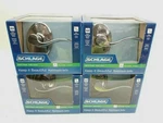 8X Schlage Hall & Closet Passage Lever Door Knob Bright Chrome F10 Acc 625. Fixed Price $94.96.