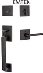 Emtek 4820HLOUS19RH Baden Sectional Single Cylinder Keyed Entry Handleset Bla. Fixed Price $345.00.