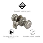 Design House Cambridge Brass Passage Door Knob Satin Nickel/silver. Fixed Price $36.76.