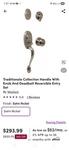 Weslock Lexington 1300 Entry Door Set Satin Nickel Reversible Ansi Grade 2. Fixed Price $200.00.