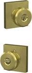 Schlage F51A Bwe 608 Col Bowery Knob Keyed Entry Lock, Satin Brass. Fixed Price $22.99.