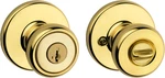 Kwikset Tylo Keyed Entry Door Knob Polished Brass, Smartkey Rekey, Exterior. Fixed Price $46.99.