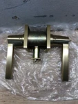 Emtek 512HLOUS4 Helios Single Cylinder Keyed Entry Door Lever Set - Satin Brass. Fixed Price $166.99.