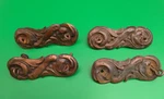 Vintage Drawer Pull Escutcheon Plate Covers - Lot Of 4 Copper?. Fixed Price $14.99.