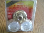 First Watch 2 Glass Door Knobs With Spindle 1144-W Roses. Fixed Price $12.00.