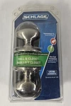 Schlage Siena Non-locking Interior Hall & Closet Door Knob New. Fixed Price $14.04.