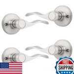 Knobwell 2 Pair Dummy Door Handles Brushed Nickel Interior Closet French. Fixed Price $67.98.