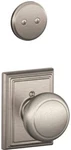 Schlage F94AND619ADD Lock Company Andover Knob Dummy Interior Pack With Deadbolt. Fixed Price $69.59.