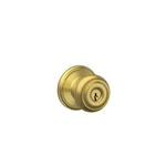 Georgian Satin Brass Entry Knobs 1-3/4. Fixed Price $35.00.