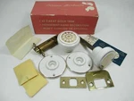 Vtg Towne 22 Carat Gold Leaf Trim Porcelain Hall Closet Door Knob Handle DL115. Fixed Price $67.49.