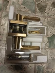 Home Decorators Wilshire Keyed Entry Door Lever Brushed Gold 1011857500. Fixed Price $25.99.