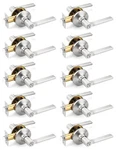 Mengico 10 Pack Privacy Door Handle, Satin Nickel Interior Knobs For Bed.... Fixed Price $159.40.