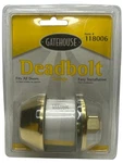 Gatehouse Double Cylinder Deadbolt W/keys 118006 Brass Color Lock Keyed Set. Fixed Price $19.99.