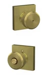 Schlage Bowery Satin Brass Privacy Bed Bath Lockable Door Knob F40 Bwe 608 Col. Fixed Price $29.95.