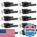 Tinewa 10 Pack Square Black Door Handles Interior No Lock Passage Lever. Fixed Price $183.88.