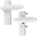 Ideal Security In-swinging Storm Door Handle Set For Inward-opening White. Fixed Price $26.57.