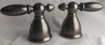 Delta H616PT Victorian Aged Pewter Metal Lever Handle Set - Open Box. Fixed Price $79.99.