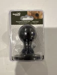 National Hardware Decorative Knob Pull Black Finish N166-002. Fixed Price $8.00.