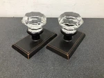 Emtek 8521OTUS10B Brass Crystal Old Town Dummy Door Knob Set - Oil Rubbed Bronze. Fixed Price $149.60.