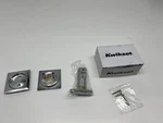 Kwikset Square Pocket Door Lock Passage -satin Chrome 334SQT-26D 93340-049. Fixed Price $17.99.