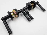 2-PACK Miseno HLK2104U19 Matte Black Round Rod Passage Door Leverset. Fixed Price $33.71.